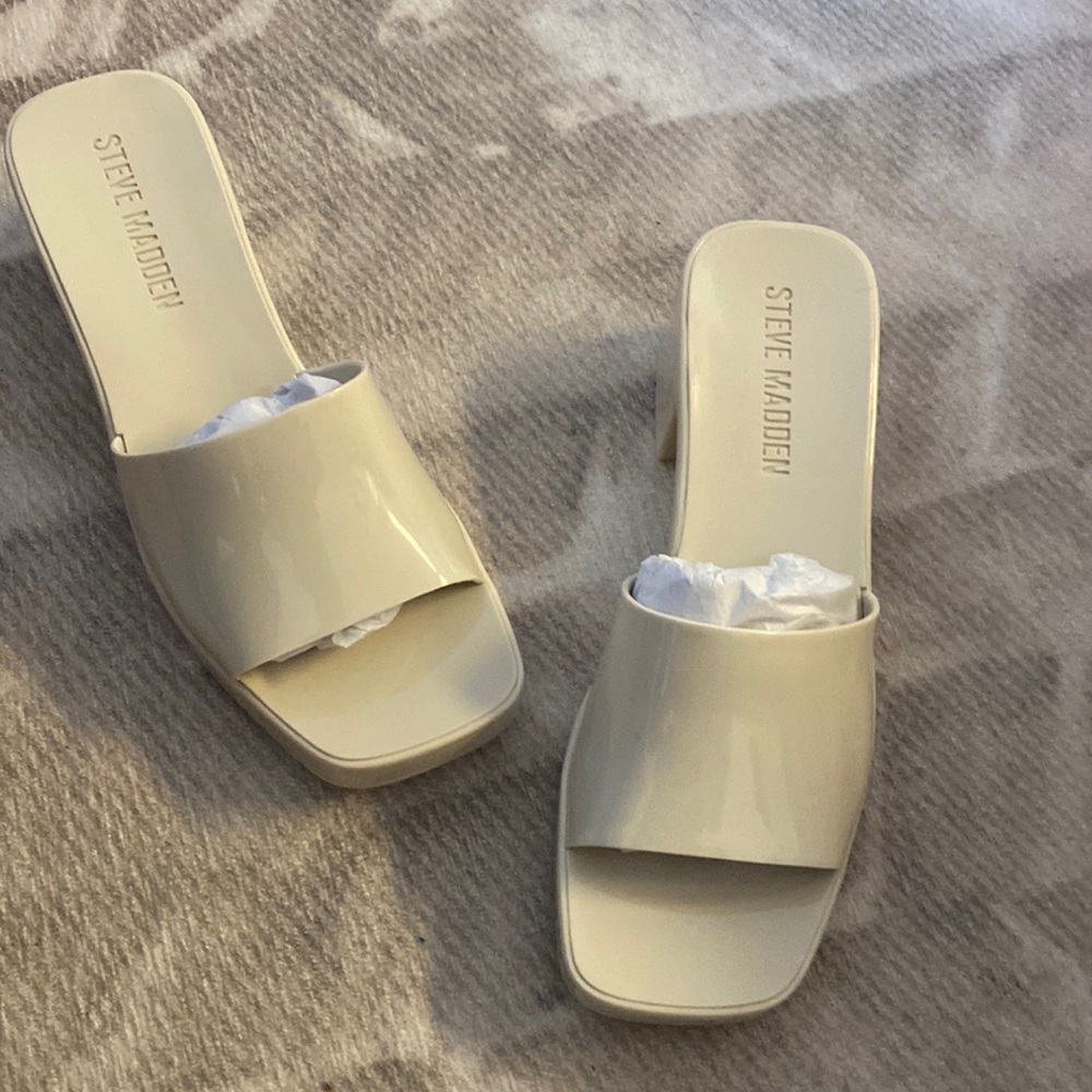 Brand New Steve Madden Harlin Bone Slide Heels